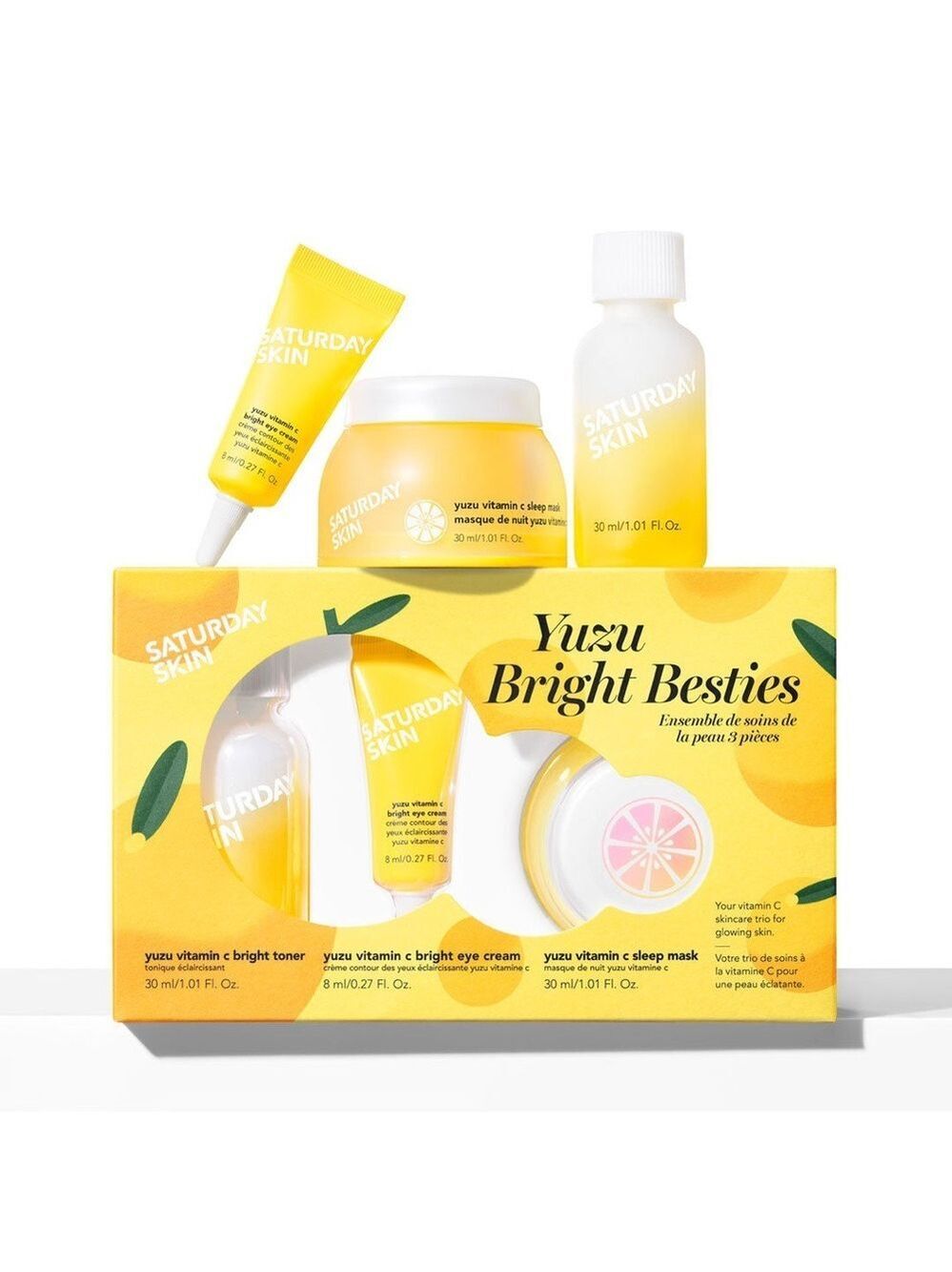 Saturday Skin Yuzu Bright Besties 3-Step Kit